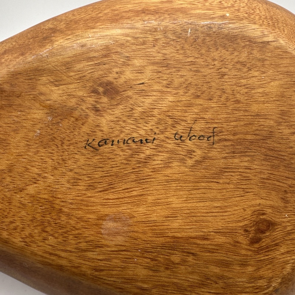 Kauai Wood Pineapple Wooden Bowl Hawaiian Tropical - Picture 3 of 5